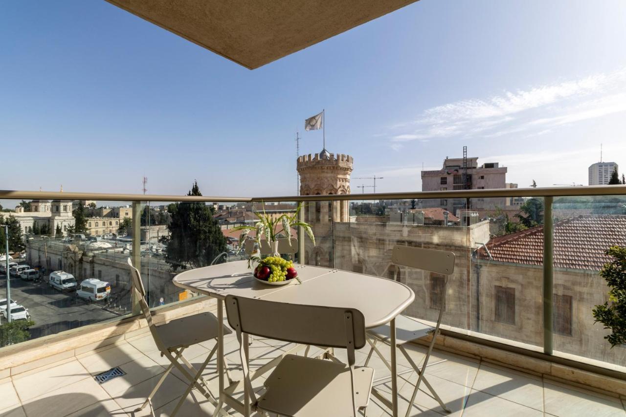 Luxury Three-Bedroom/Terrace Over Old City View Jerusalem Exterior photo