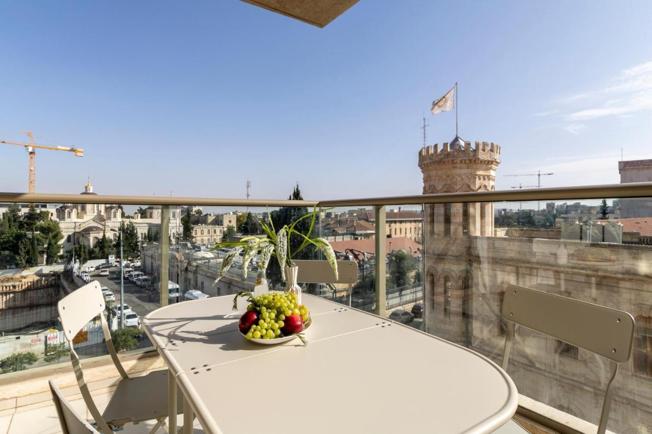 Luxury Three-Bedroom/Terrace Over Old City View Jerusalem Exterior photo